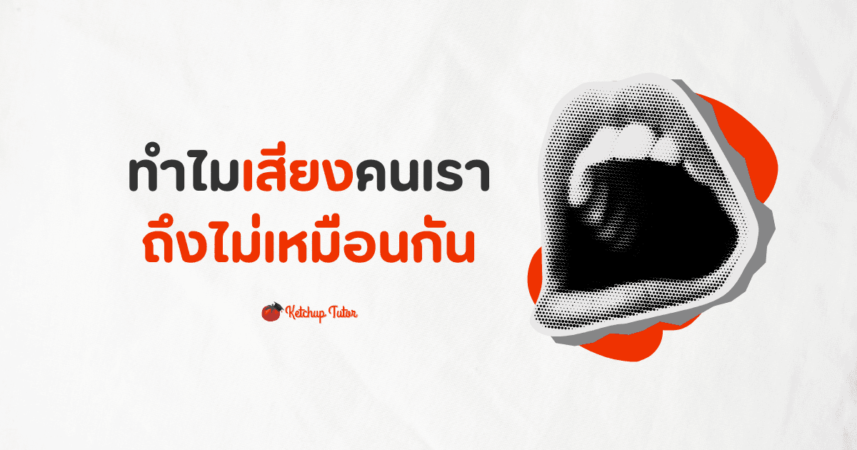 ทำไมเสียงคนเราถึงไม่เหมือนกัน - ketchuptutor.co